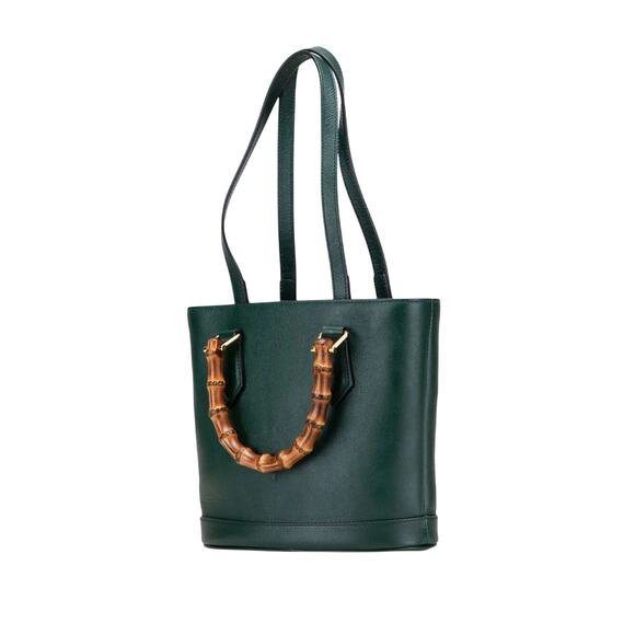 Gucci Green Medium Diana Leather Tote Bag NWT - Picture 1 of 6